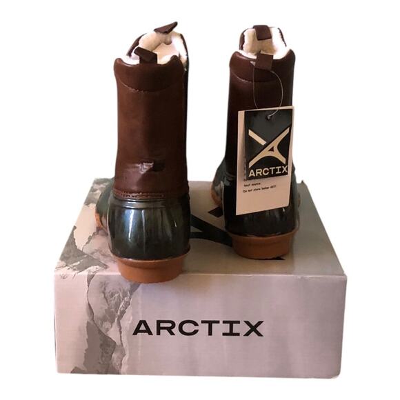 Arctix NIB Women’s McKenzie Pull-On Waterproof Duck Boots Brown Black Size 11 - Picture 3 of 15